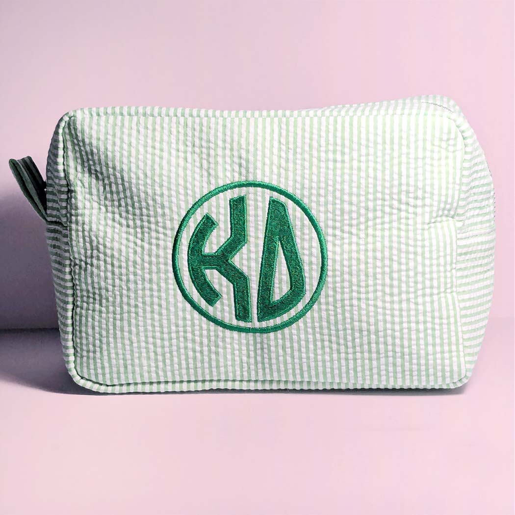 Seersucker Cosmetic Bag
