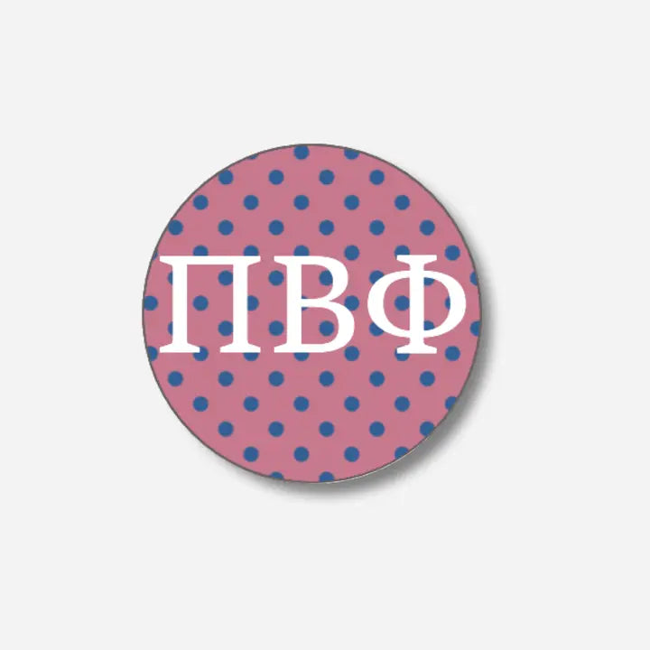Letters With Polka Dots Button