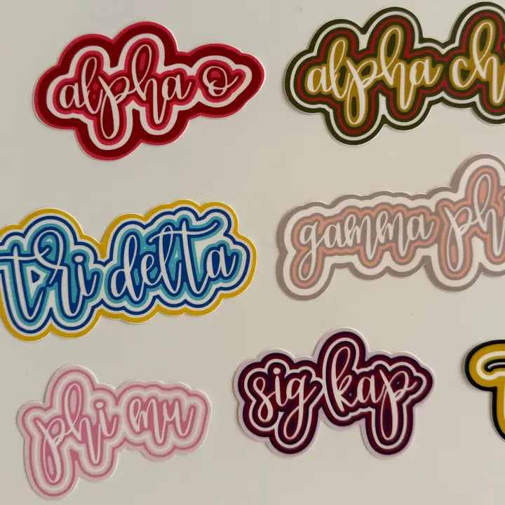 Sorority Name Decal
