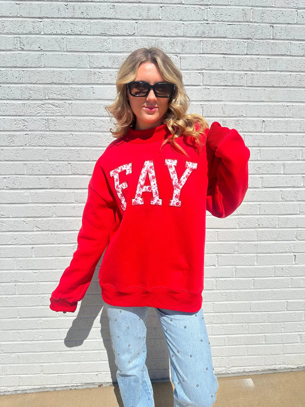 Fay Floral Embroidered Sweatshirt