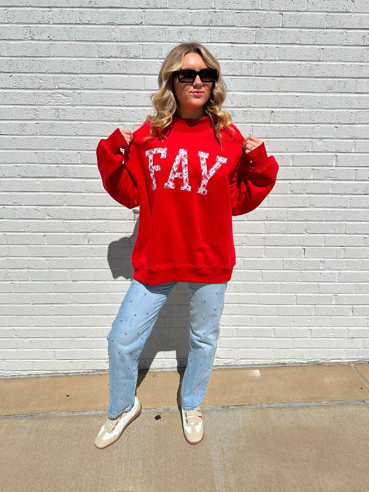 Fay Floral Embroidered Sweatshirt