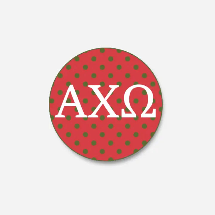 Letters With Polka Dots Button