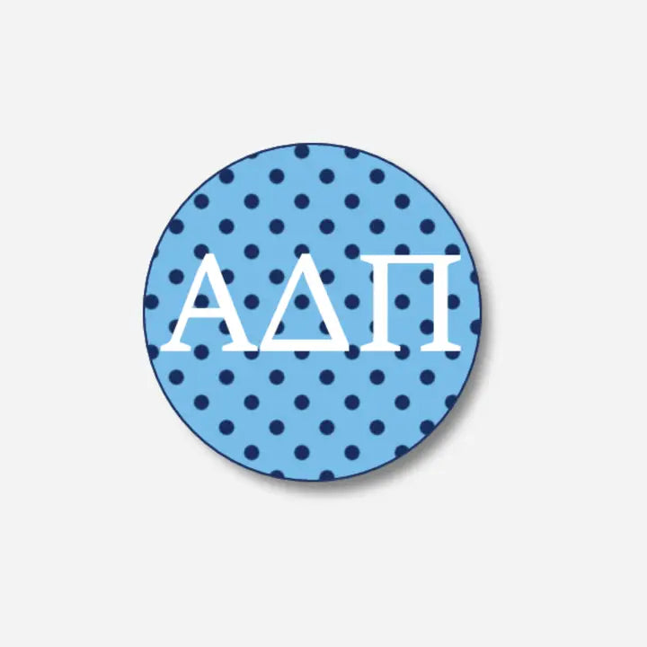 Letters With Polka Dots Button