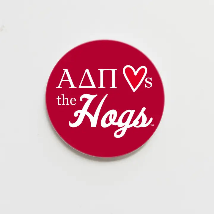 Loves Hogs Button