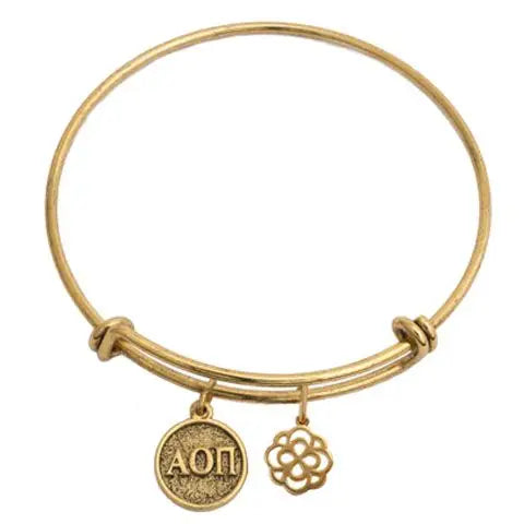 Expandable Bracelet with Charm & Symbol