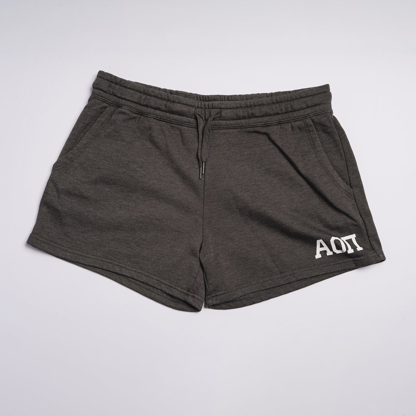 Super Soft Gray Letter Shorts