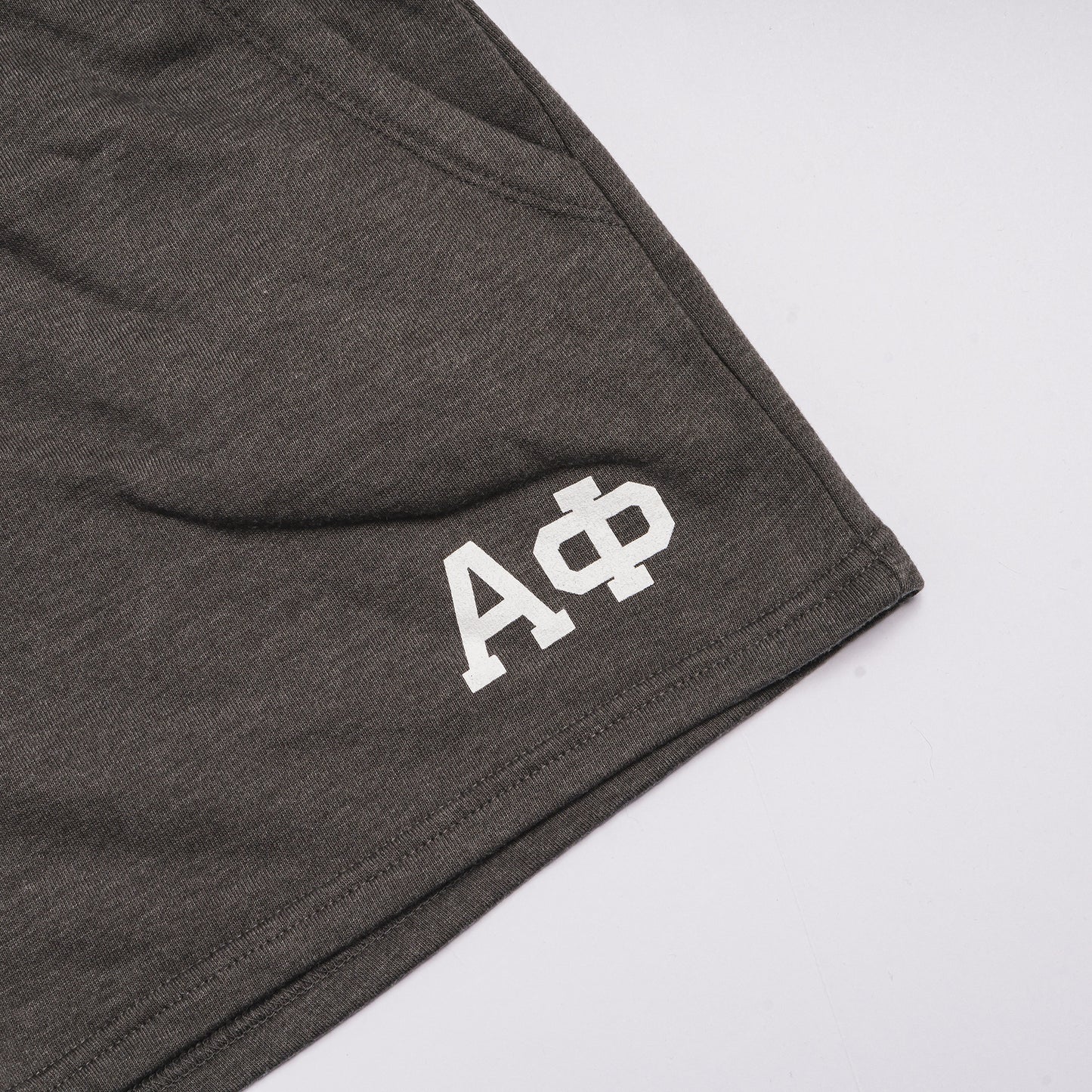 Super Soft Gray Letter Shorts