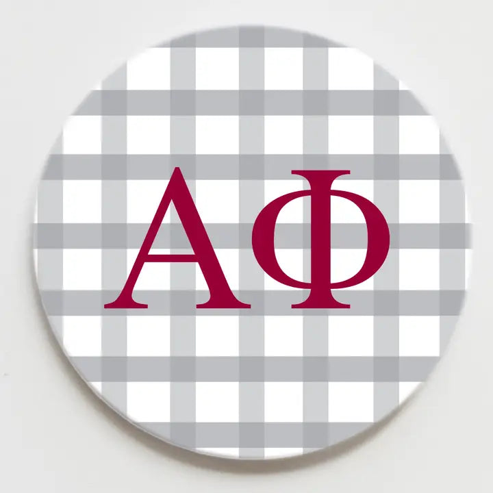 Gingham Button