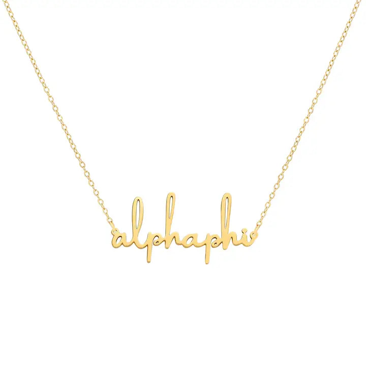 Script Necklace