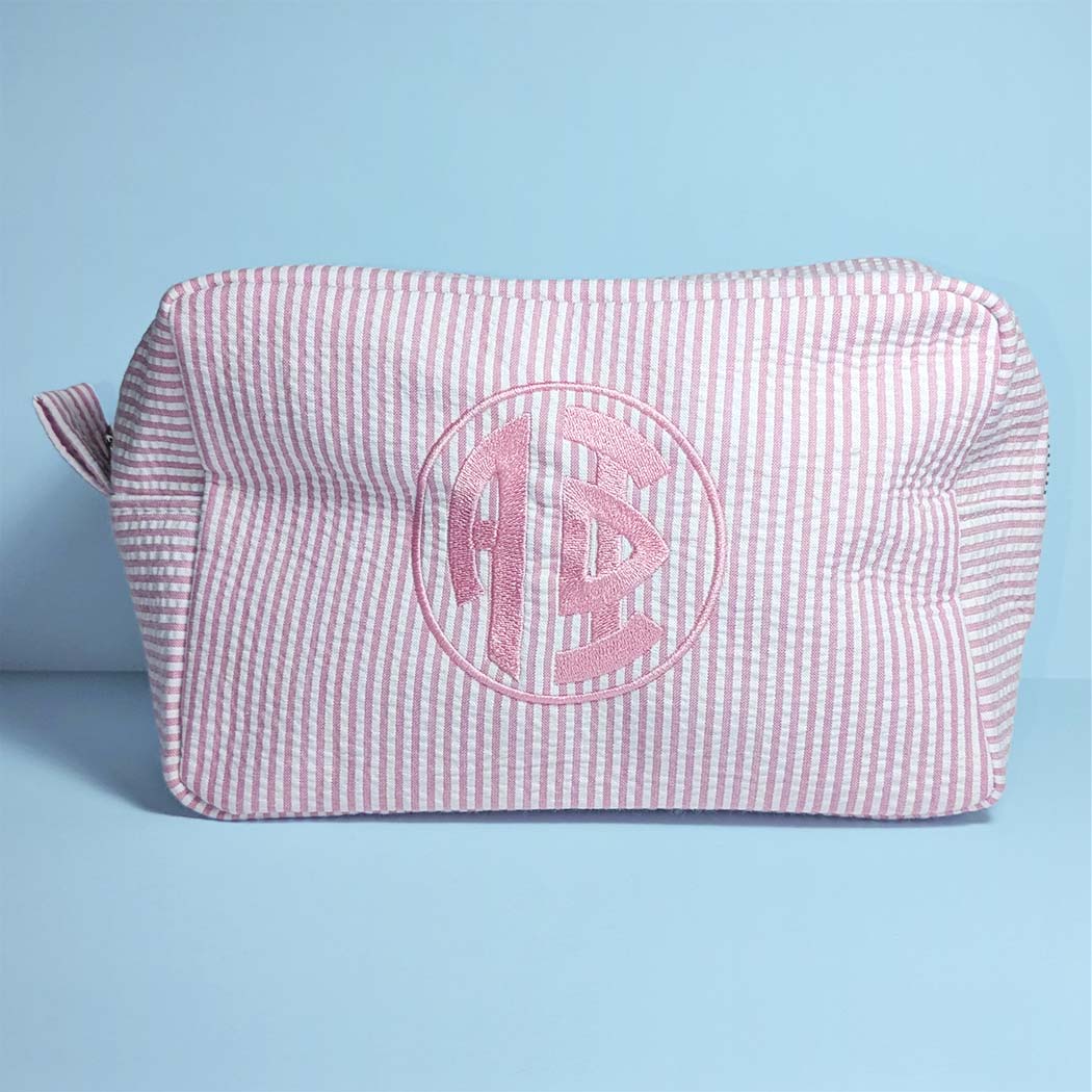 Seersucker Cosmetic Bag