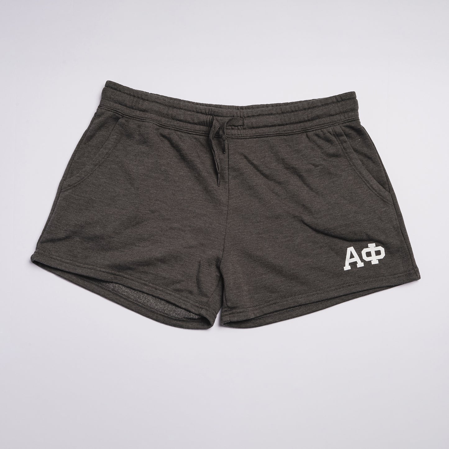 Super Soft Gray Letter Shorts