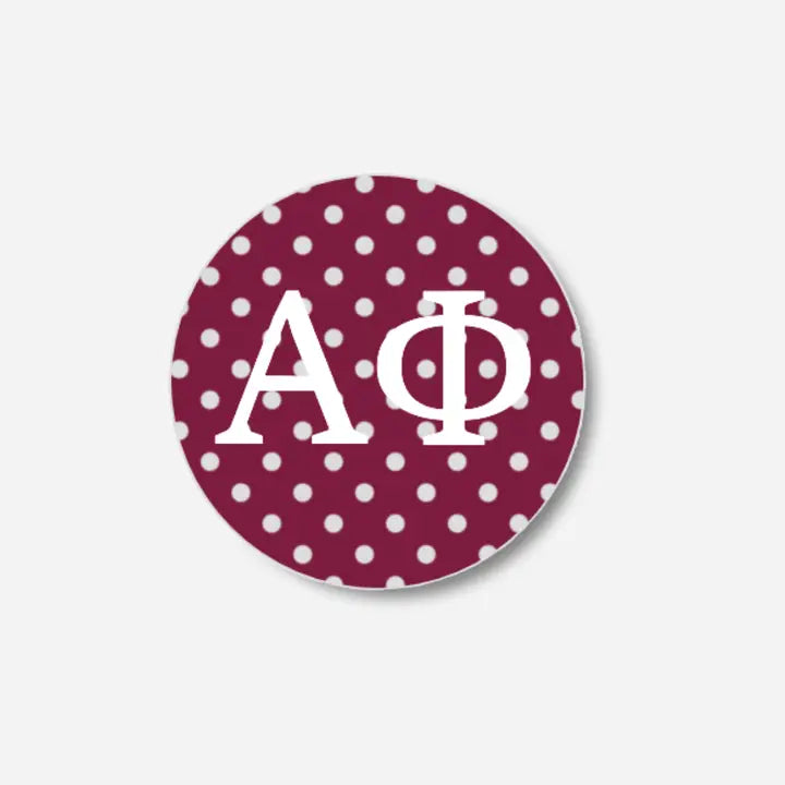 Letters With Polka Dots Button
