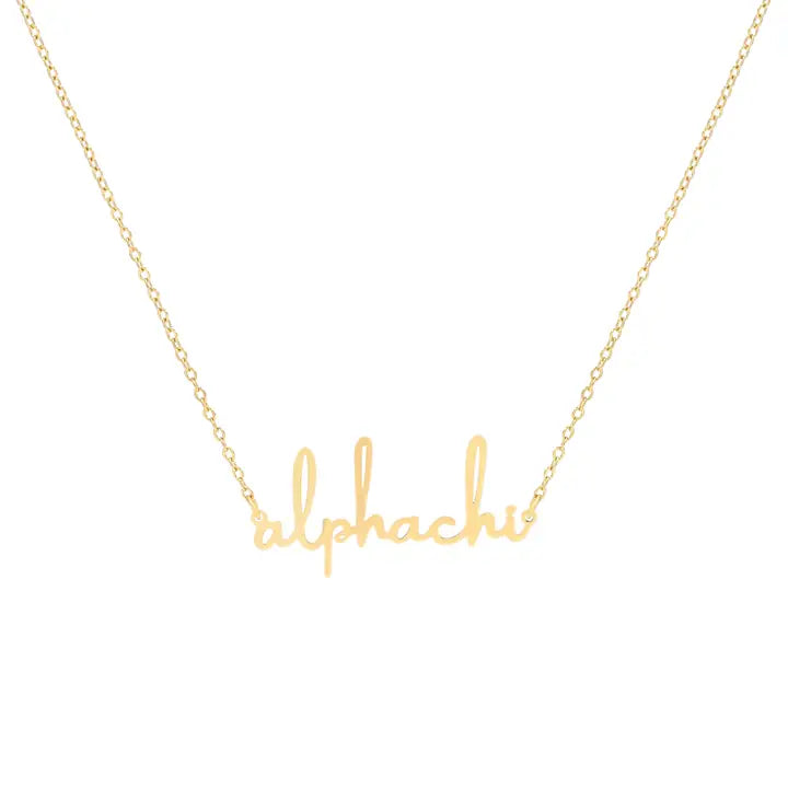 Script Necklace