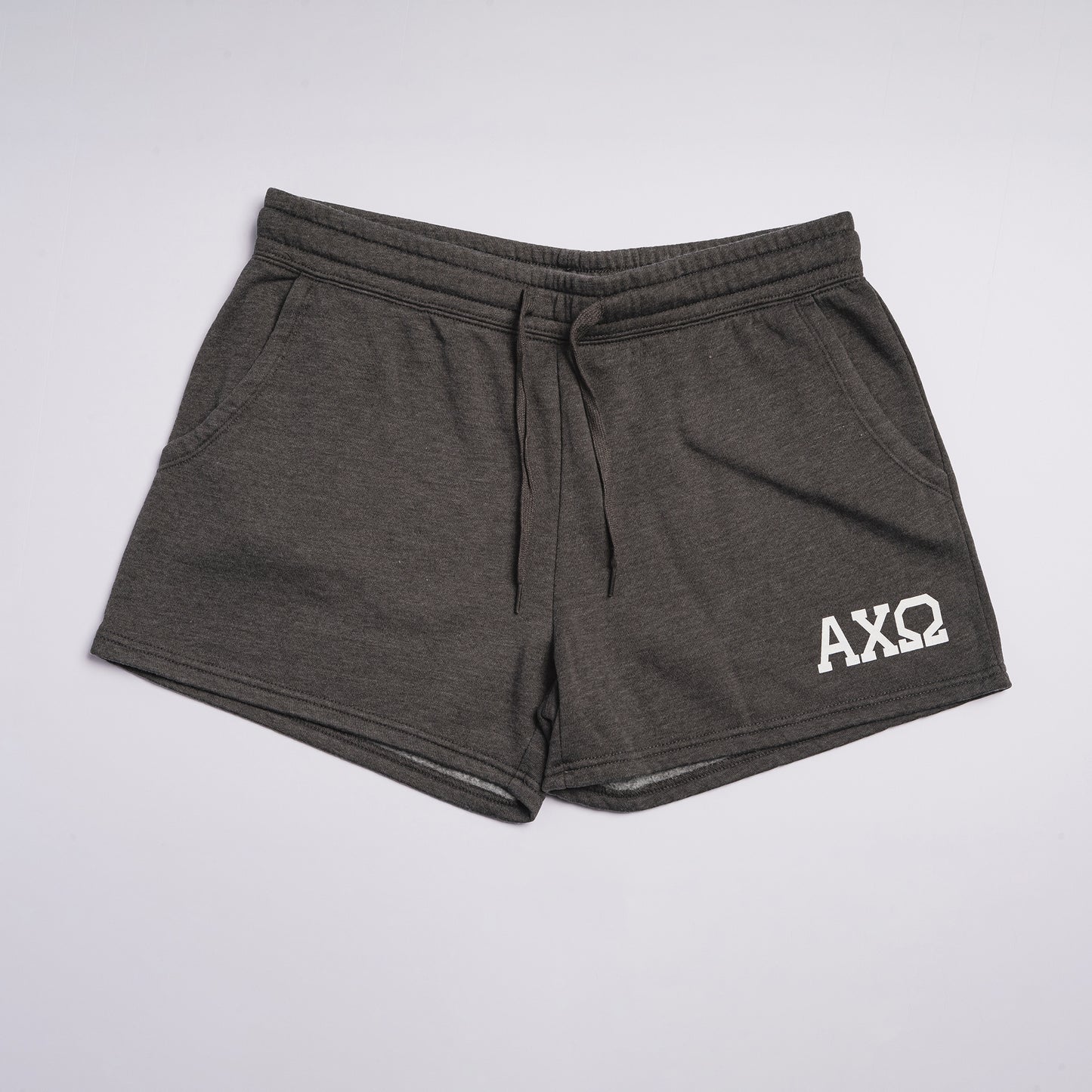 Super Soft Gray Letter Shorts