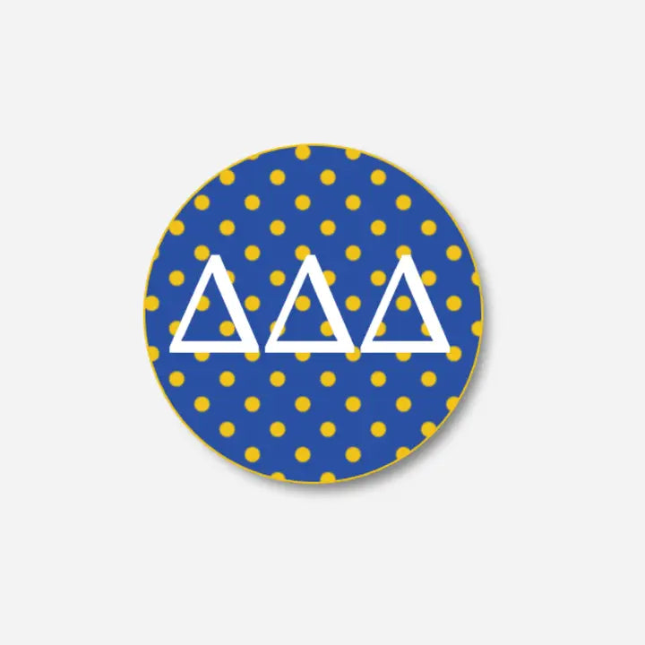 Letters With Polka Dots Button
