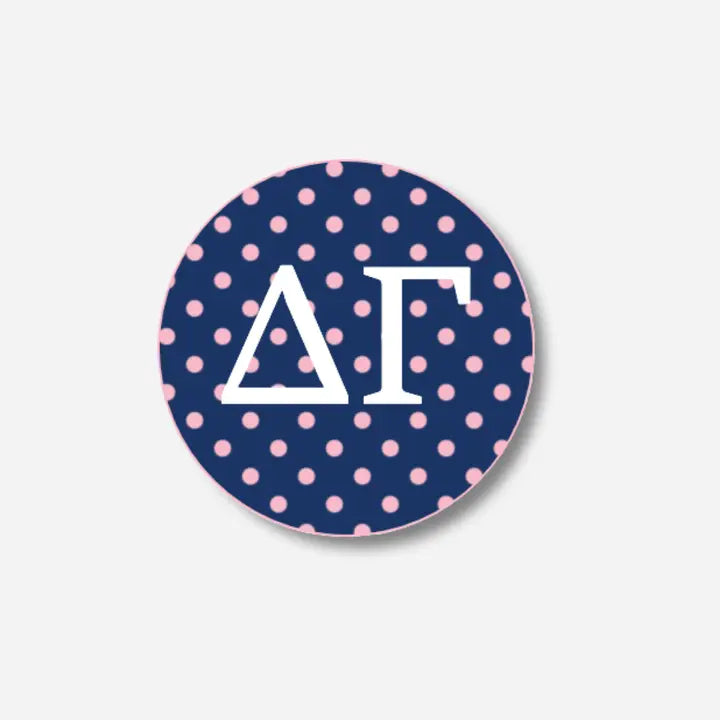 Letters With Polka Dots Button