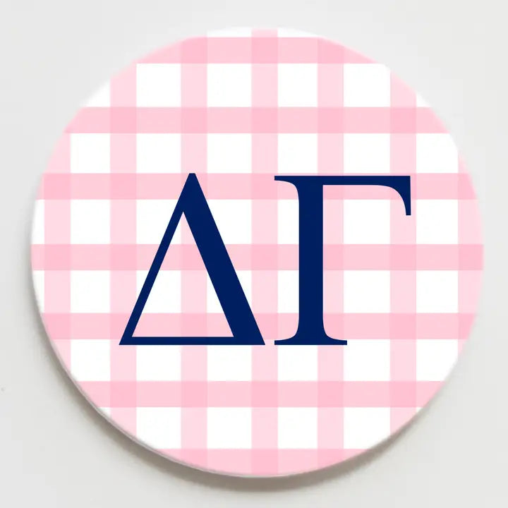 Gingham Button