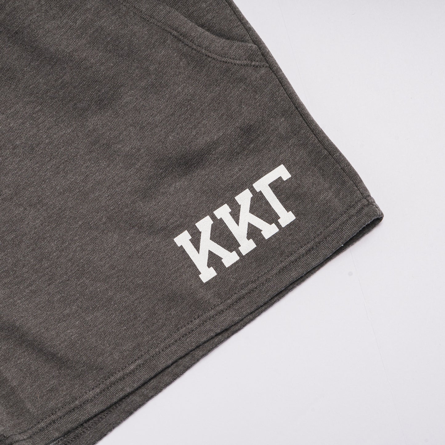 Super Soft Gray Letter Shorts