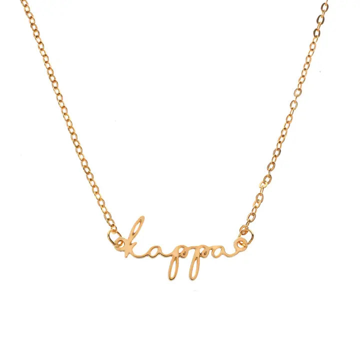 Script Necklace
