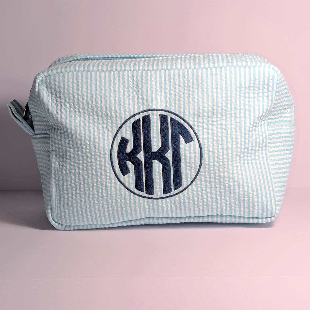Seersucker Cosmetic Bag