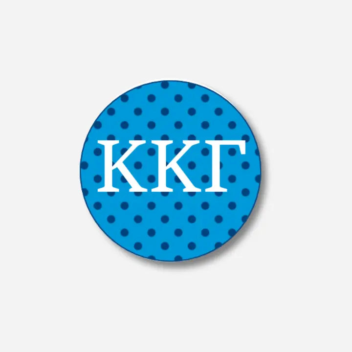 Letters With Polka Dots Button