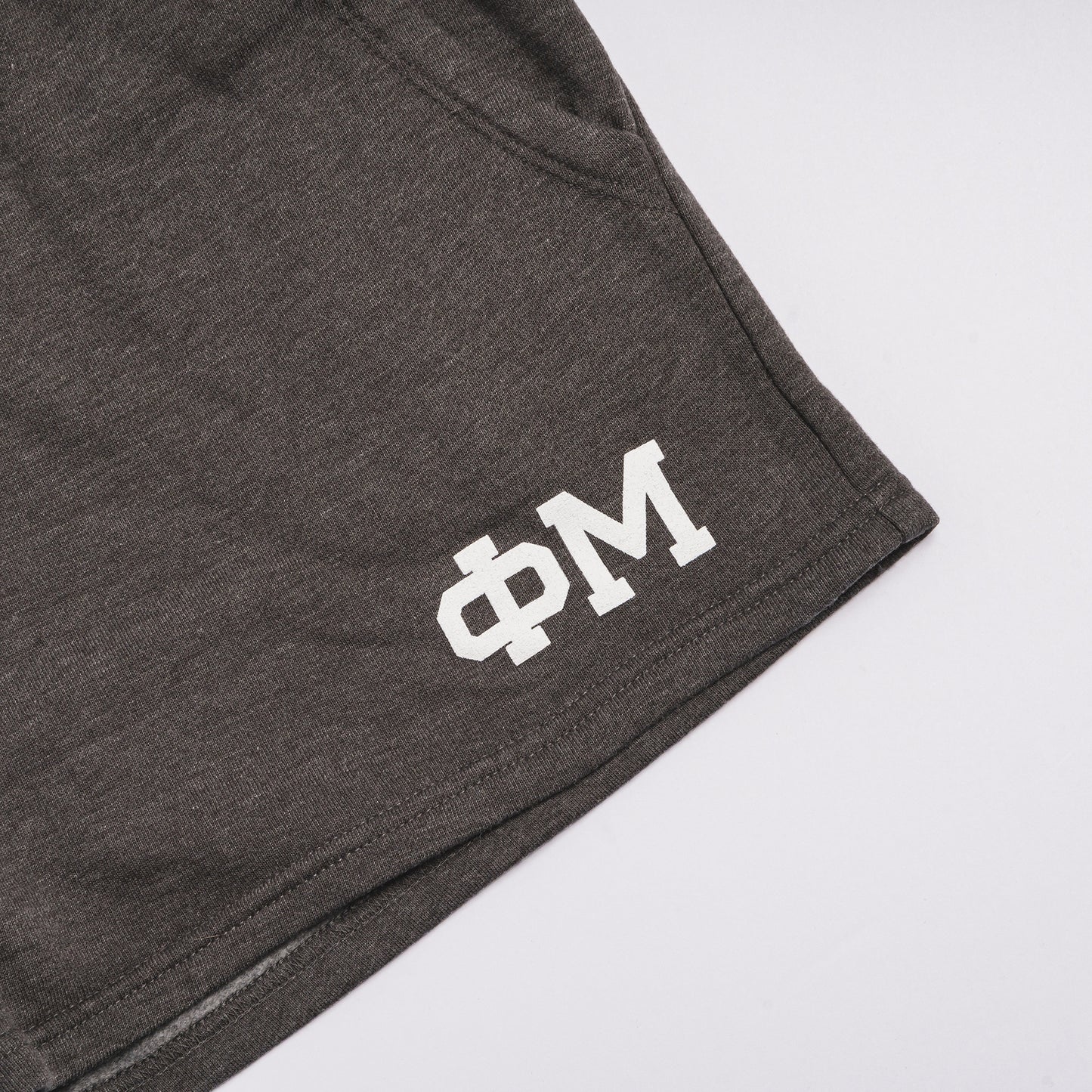 Super Soft Gray Letter Shorts