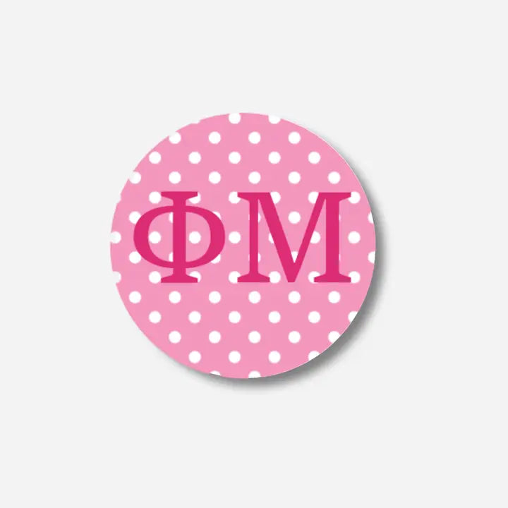 Letters With Polka Dots Button