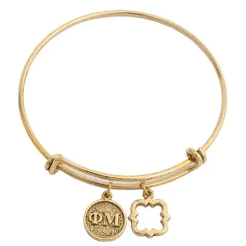 Expandable Bracelet with Charm & Symbol
