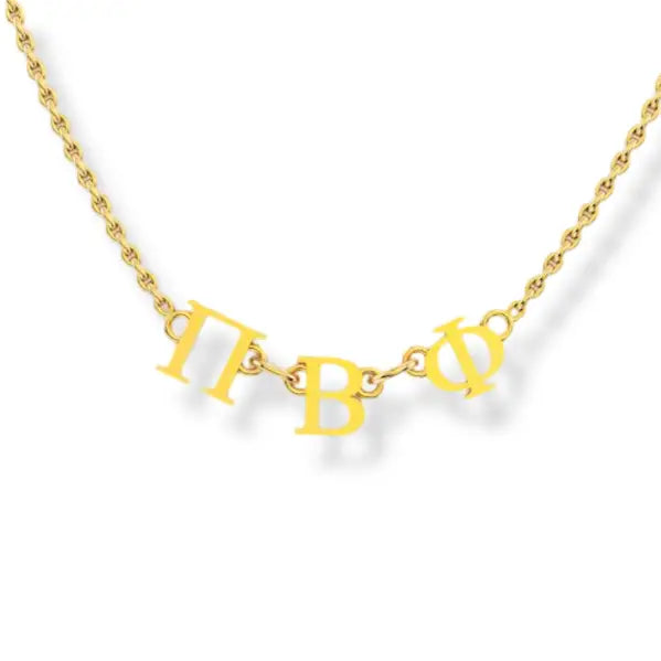 Phoebe Greek Letter Necklace