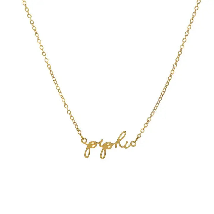 Script Necklace