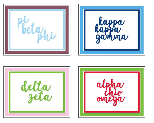 Notecards - Script Font