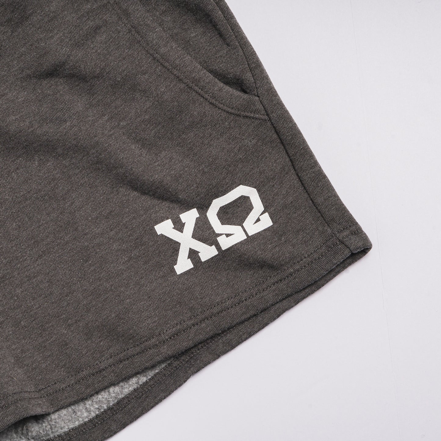 Super Soft Gray Letter Shorts