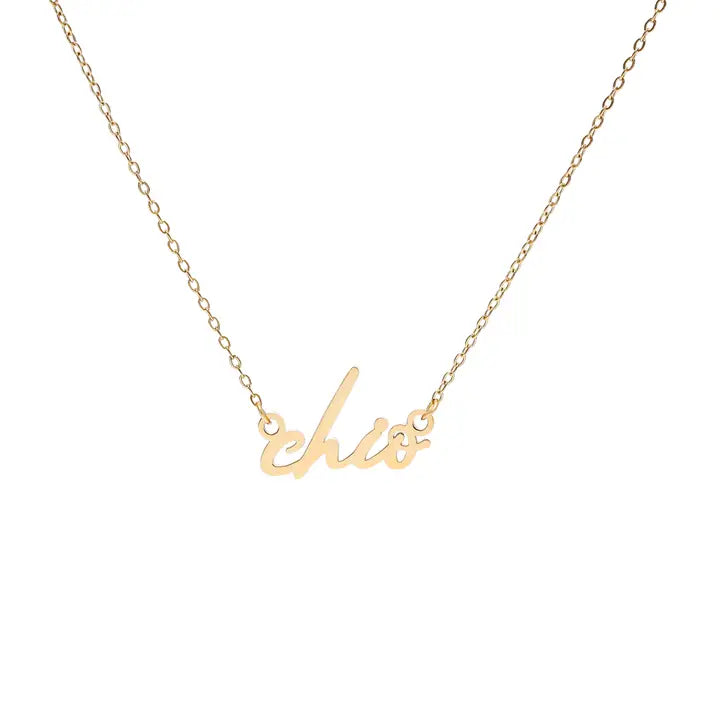 Script Necklace