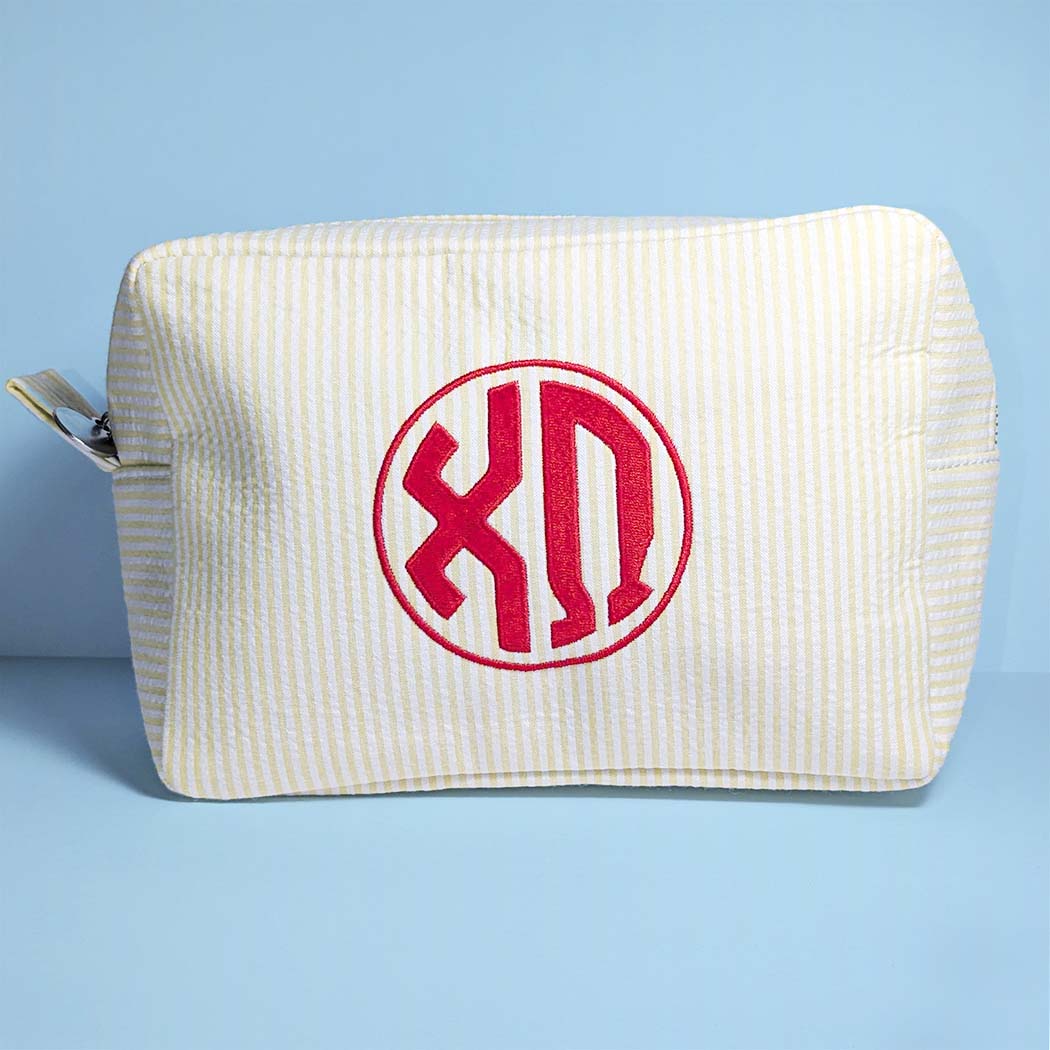 Seersucker Cosmetic Bag