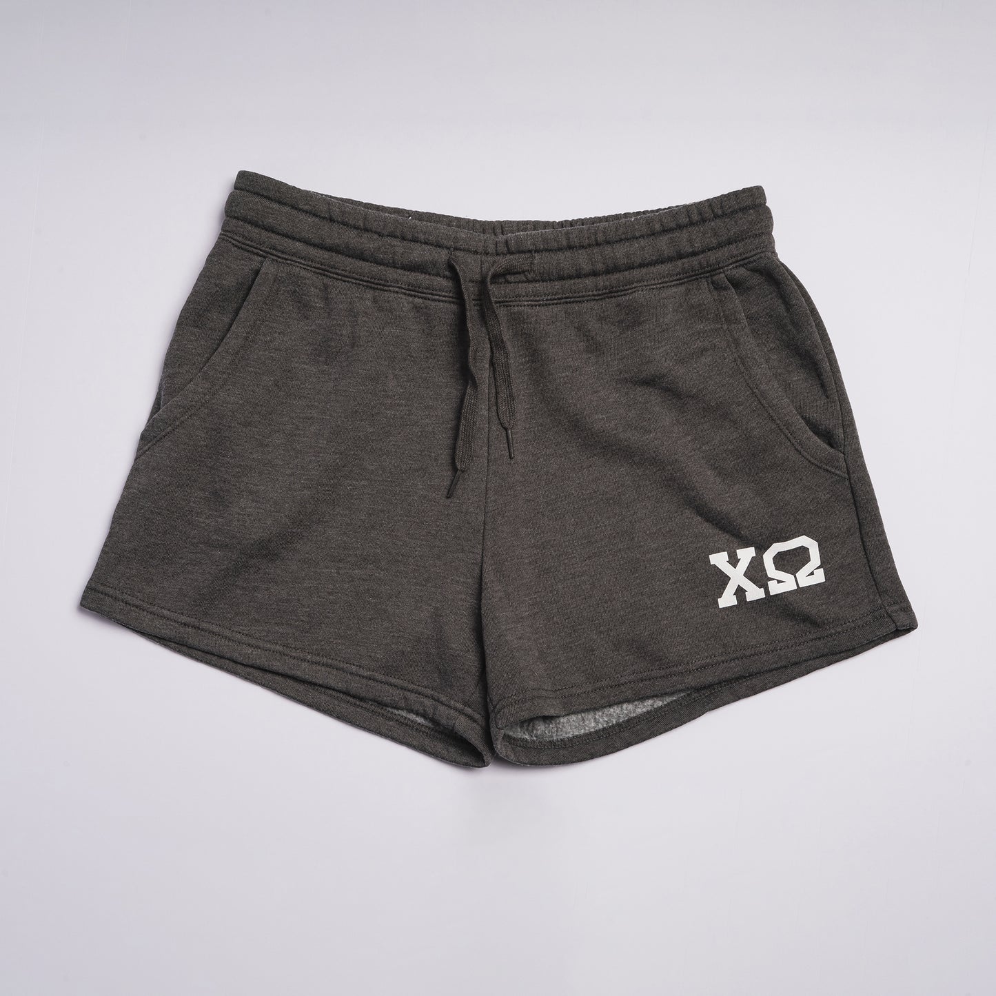 Super Soft Gray Letter Shorts