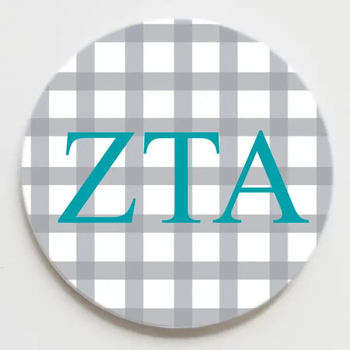 Gingham Button