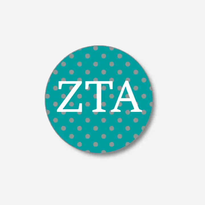 Letters With Polka Dots Button