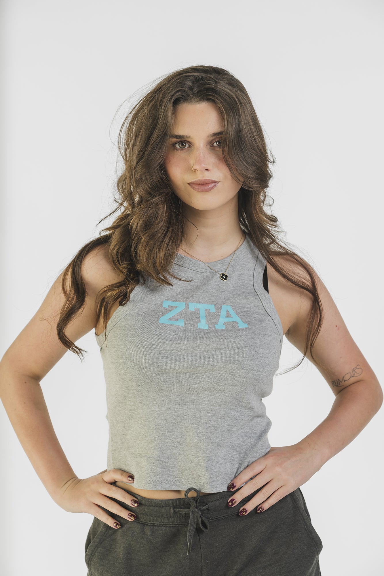 Gray Letter Tank