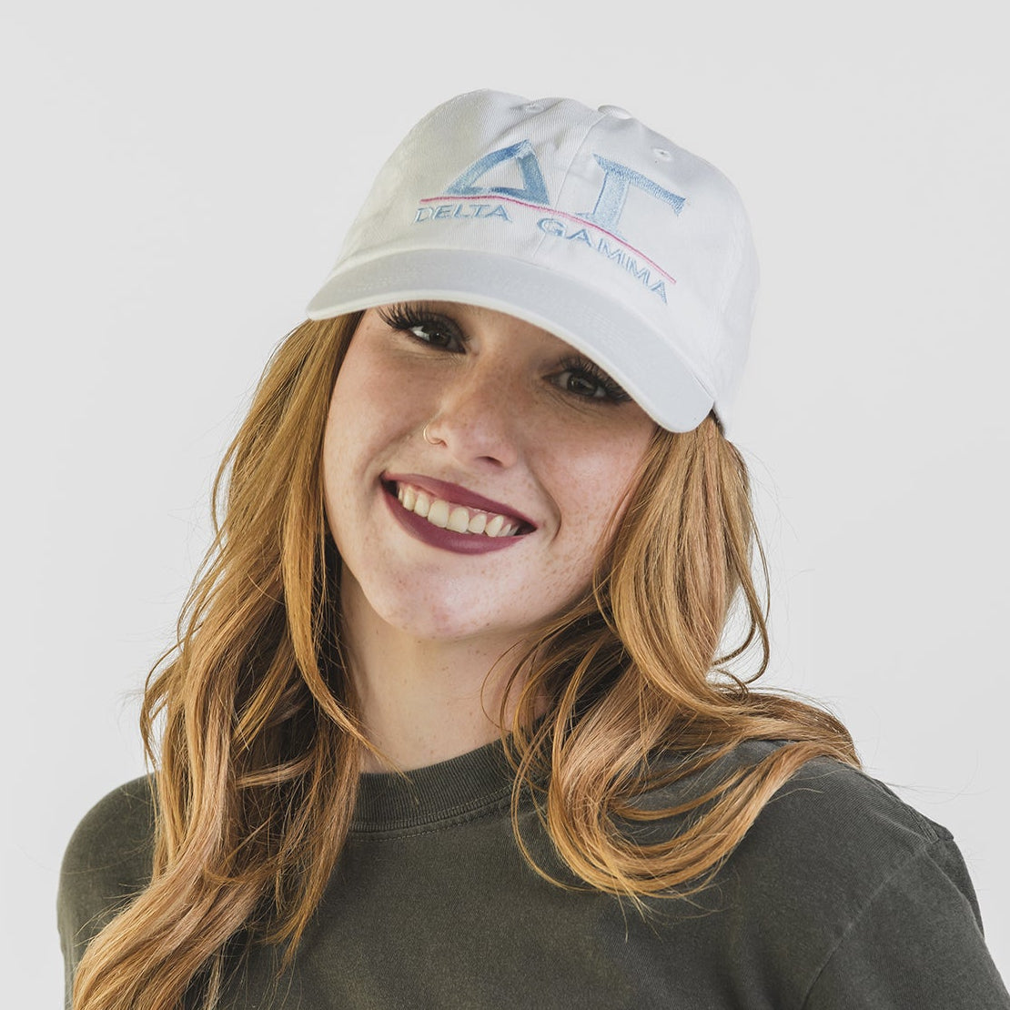 Embroidered Line Hat