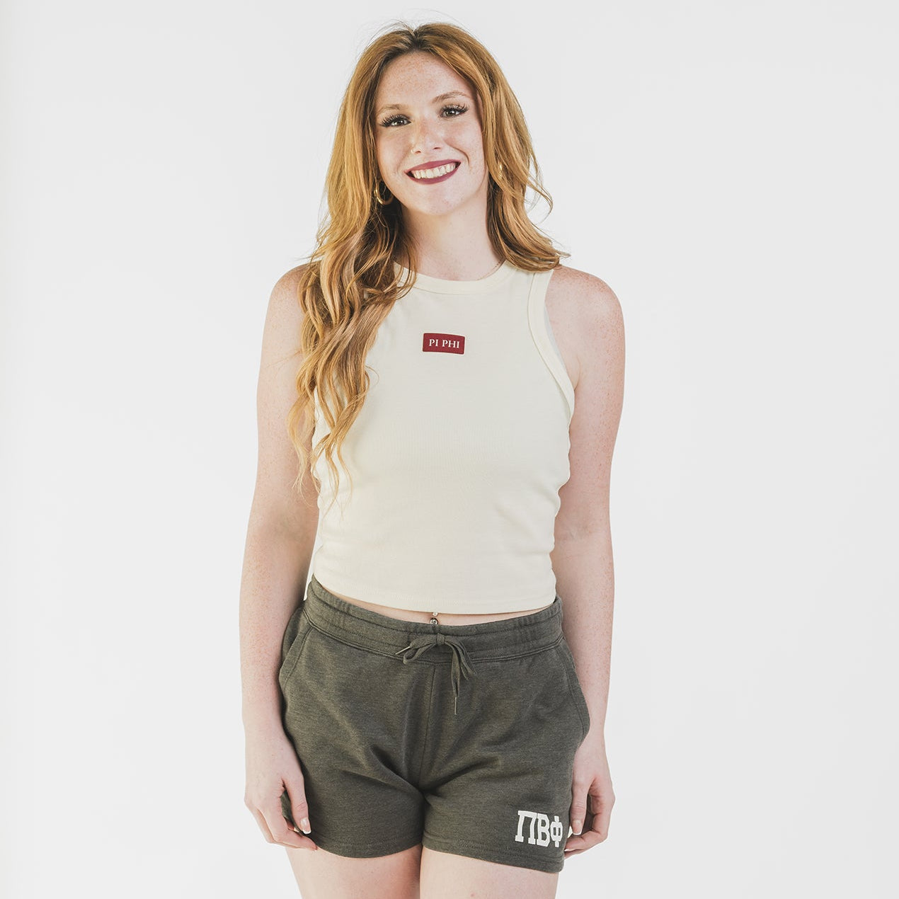 Super Soft Gray Letter Shorts